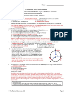 Acceleration and Circular Motion