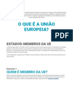 O Que É A União Europeia - PDF Versão 1