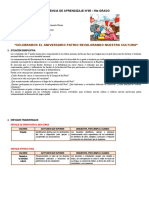 Experiencia de Aprendizaje 5º Grado Mes de Julio-Leonelo