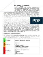 H2S Safety Factsheet