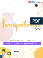 Padhle 10th - Transportation (Life Processes) Notes