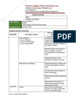 Course Outline Grade 8 Science