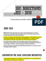 Strategic Directions (BEDP 2030)