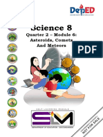 Science 8: Quarter 2 - Module 6: Asteroids, Comets and Meteors