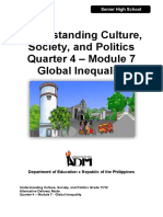 Understanding Culture, Society, and Politics Quarter 4 - Module 7 Global Inequality