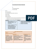 Plan de Clases de Ciencias Naturales