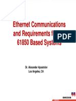 Ethernet Communications and Requirements For IEC 61850 Based Systems