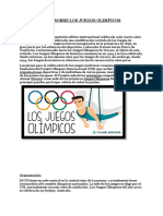 Monografia de Los Juegos Olimpicos