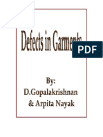 Defects in Garments