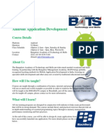 Android Application Development Course Syllabus