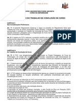 Regulamento Do Trabalho de Conclusão de Curso