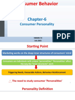 Chapter-6: Consumer Personality