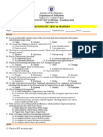 Diagnostic Test in Mapeh 8: Department of Education