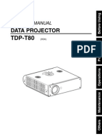 Toshiba TDP t80 Manual