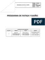 Programa de Fatiga y Sueño