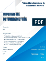 Informe de Fotogrametria Unidad 3