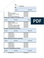 Diagrama de Gantt Diseno Web