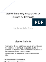 Mantenimiento y Reparación de Equipos de Computo