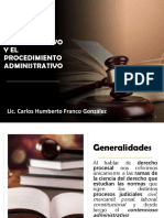 EL DERECHO PROCESAL ADMINISTRATIVO Y EL PROCEDIMIENTO ADMINISTRATIVO Primer Módulo