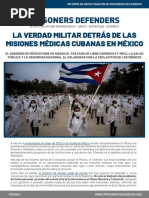 INFORME - La Verdad Militar Detrás de Las Misiones Médicas Cubanas en México