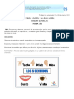 Clase Del 22 Al 29 de Marzo Ciencias Año 2021