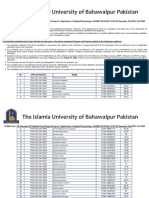 1st Merit List 5th Semester BS Applied Psychology Group A Department of Applied Psychology RAHIM YAR KHAN RYK 5th Semester Fall 2022 Fall 2022