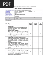 Modern Manufacturing Processes