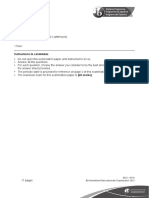 Chemistry Higher Level Paper 1: Instructions To Candidates