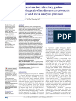 Acupuncture For Refractory Gastro-Oesophageal Reflux Disease: A Systematic Review and Meta-Analysis Protocol