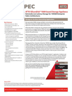 Atto Silicondisk™ Ram-Based Storage Appliance: Extremely Low Latency Storage For 100gbe Enterprise Fabric Architectures