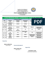 CLASS PROGRAM GRADE 7 JAPAN/Adviser: Asnifa M. Macapodi: Hinaplanon National High School