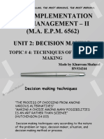 Plan Implementation and Management - Ii (M.A. E.P.M. 6562)