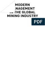 Modern Management in The Global Mining Industry