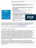 Mas-Machuca & Martínez Costa - 2012 - Exploring Critical Success Factors of Knowledge Management Projects in The Consulting Sector