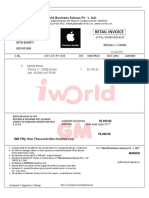 Retail Invoice: Iworld Business Soluon PV T. LTD