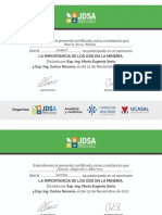 Certificado La Importancia de Los ODS en La Mineria