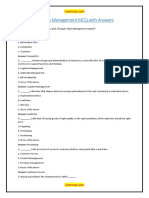 Logistics Management MCQ With Answers PDF