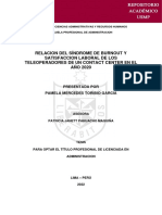 Usil Pahuacho Patricia Síndrome de Burnout y Satisfaccion