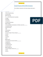 International Finance MCQ With Answers PDF