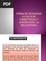 5.-Formas de Denunciar La Falta de Competencia y Jurisdicción (Declinatoria