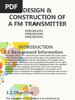 DESIGN & CONSTR of A FM Transmitter