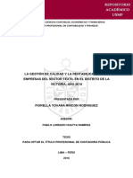 Tesis La Gestión de La Calidad y Rentabilidad en Las Empresas Del Sector Textil