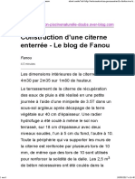 Construction D'une Citerne Enterrée - Le Blog de Fanou