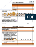 ISO 9001:2015 Assessment: Requirement Findings Y/N