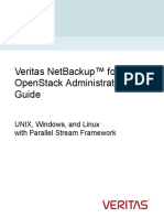 Veritas Netbackup™ For Openstack Administrator'S Guide: Unix, Windows, and Linux With Parallel Stream Framework