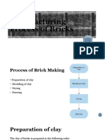 Manufacturing Process of Bricks