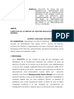 BONIFICACION POR 20 AÑOS DE SERVICIOS Sra. Carolina