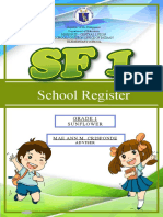 School Register: Grade 1 Sunflower