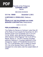 Crisologo Vs People of The Philippines GR No. 199481