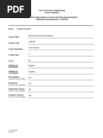 City University of Hong Kong Course Syllabus Offered by Department of Asian and International Studies With Effect From Semester A 2017/18